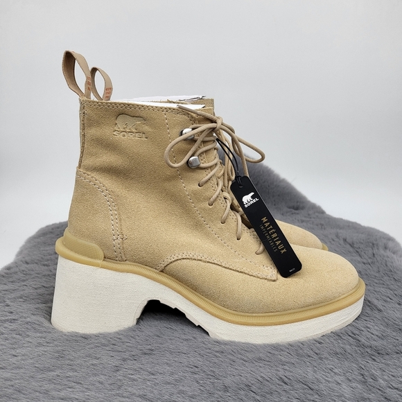 New Sorel Hi-Line Waterproof Lace-Up Boot Women's Size 8 - Picture 4 of 7